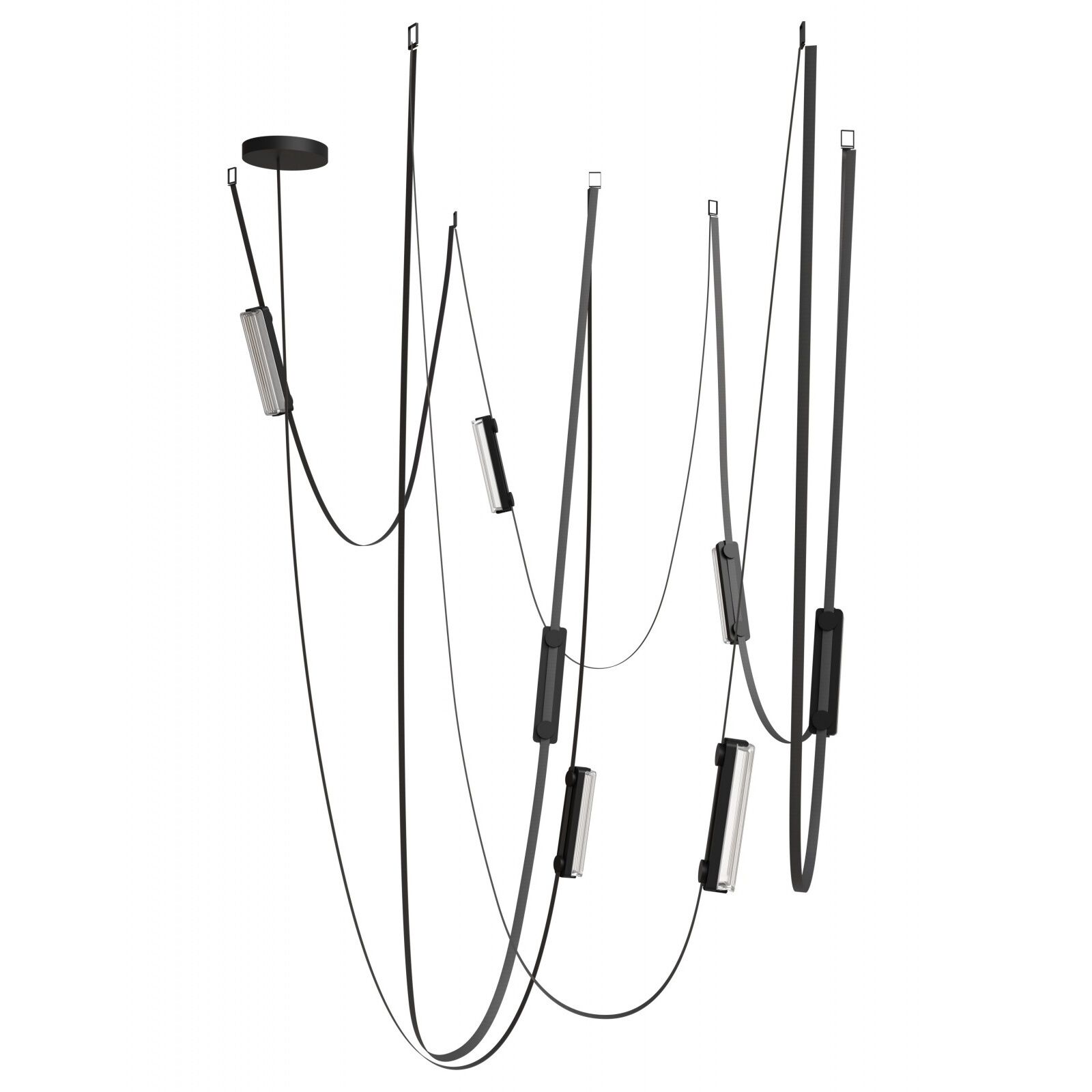 Fremont LED 2.5 inch Black Belt Chandelier Ceiling Light