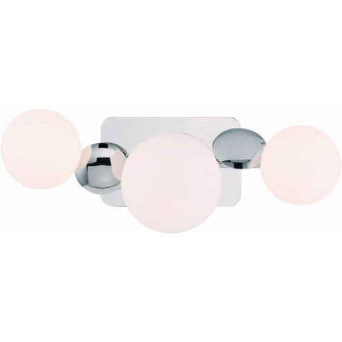 Vine 3 Light 20 inch Polished Nickel Vanity Light Wall Light