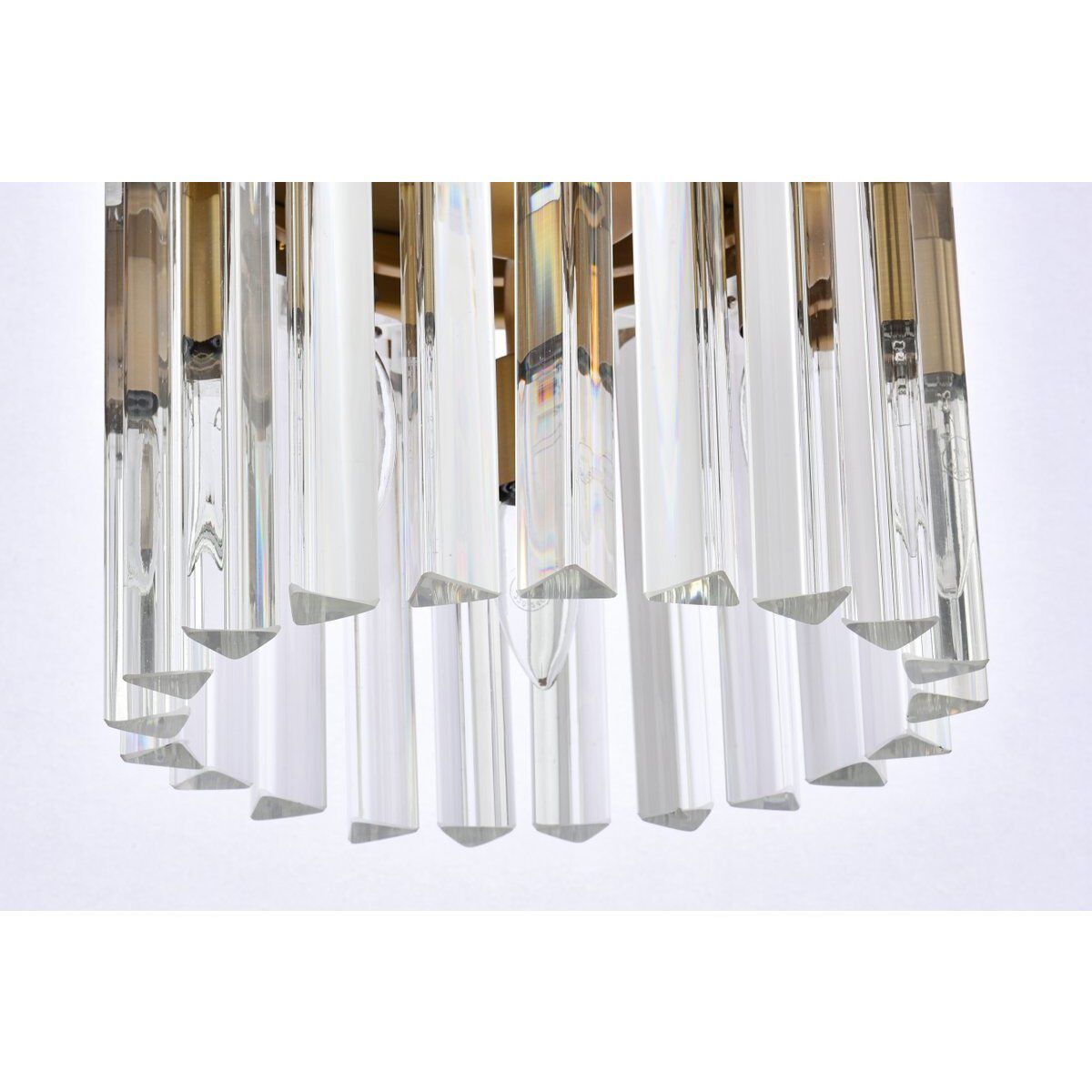 Sydney 3 Light 12 inch Satin Gold Pendant Ceiling Light in Clear