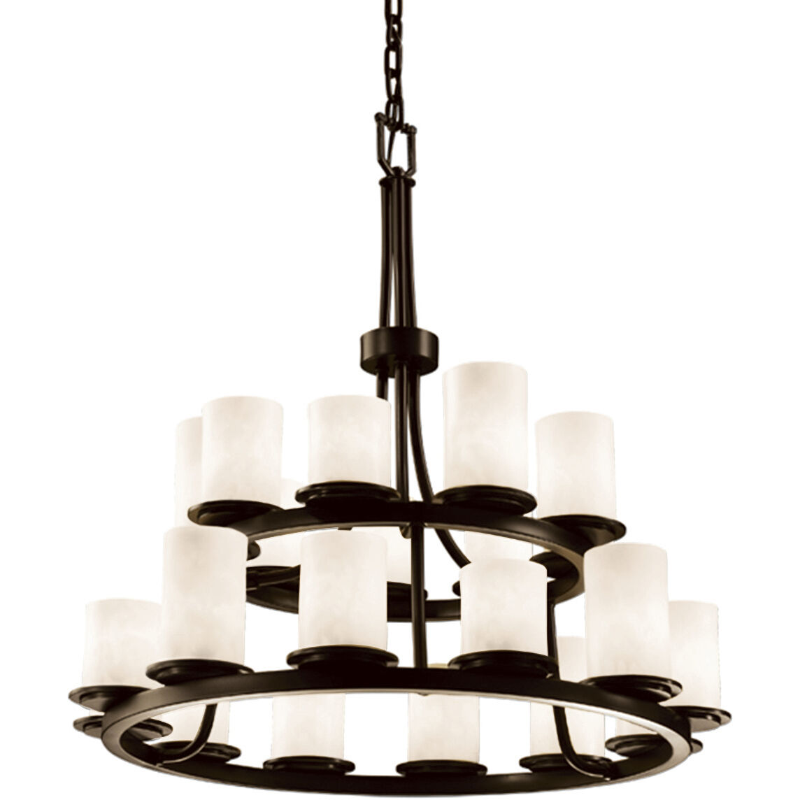 Clouds 21 Light 33 inch Dark Bronze Chandelier Ceiling Light in Incandescent