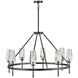 Ana 8 Light 36 inch Black Oxide Indoor Chandelier Ceiling Light