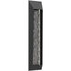 Nightfall LED 36.4 inch Textured Black with Tidal Cast Glass Outdoor Sconce in 2700K LED, Medium
