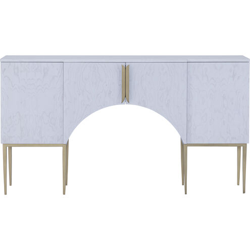 Prospect 60 X 14 inch White Ash Burl with Satin Nickel Credenza