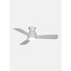 Hugh 44 inch Matte White Ceiling Fan, Not for use in the United States