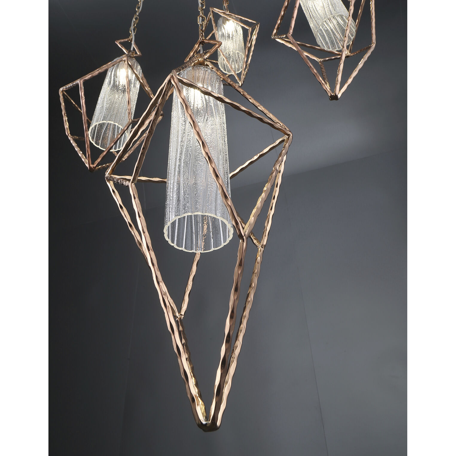 Verdino LED 10 inch Rose Gold Pendant Ceiling Light, Large