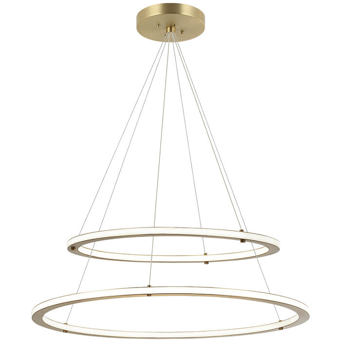 Victoria LED 32 inch Brushed Gold Pendant Ceiling Light
