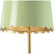 Meg Braff 27 inch 100.00 watt Brushed/Spring Green Table Lamp Portable Light