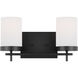 Sean Lavin Zire 2 Light 14 inch Midnight Black Wall Bath Fixture Wall Light