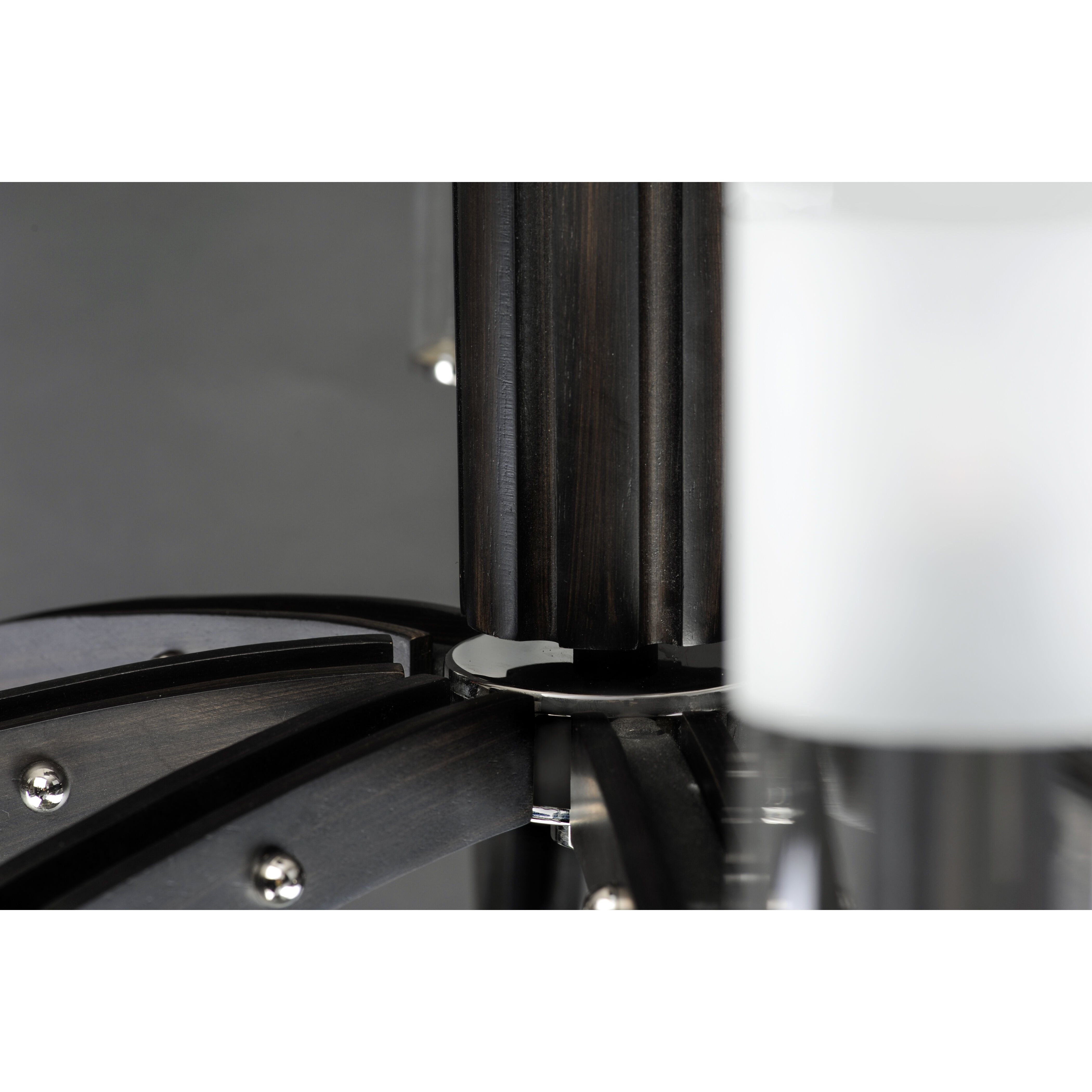 Merge 6 Light 29 inch Black/Wenge Chandelier Ceiling Light