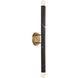 Callaway 2 Light 5 inch Black Marble with Warm Brass Wall Sconce Wall Light