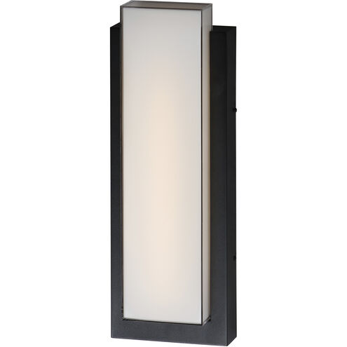 Tower LED 22 inch Black Outdoor Wall Sconce