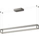 Plaza LED 47.25 inch Brushed Nickel Linear Pendant Ceiling Light