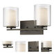 Willow 2 Light 15 inch Olde Bronze Vanity Wall Light