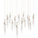 Beyond Kindjal LED 9.5 inch Polished Nickel Multi-Light Pendant Ceiling Light, Linear Canopy