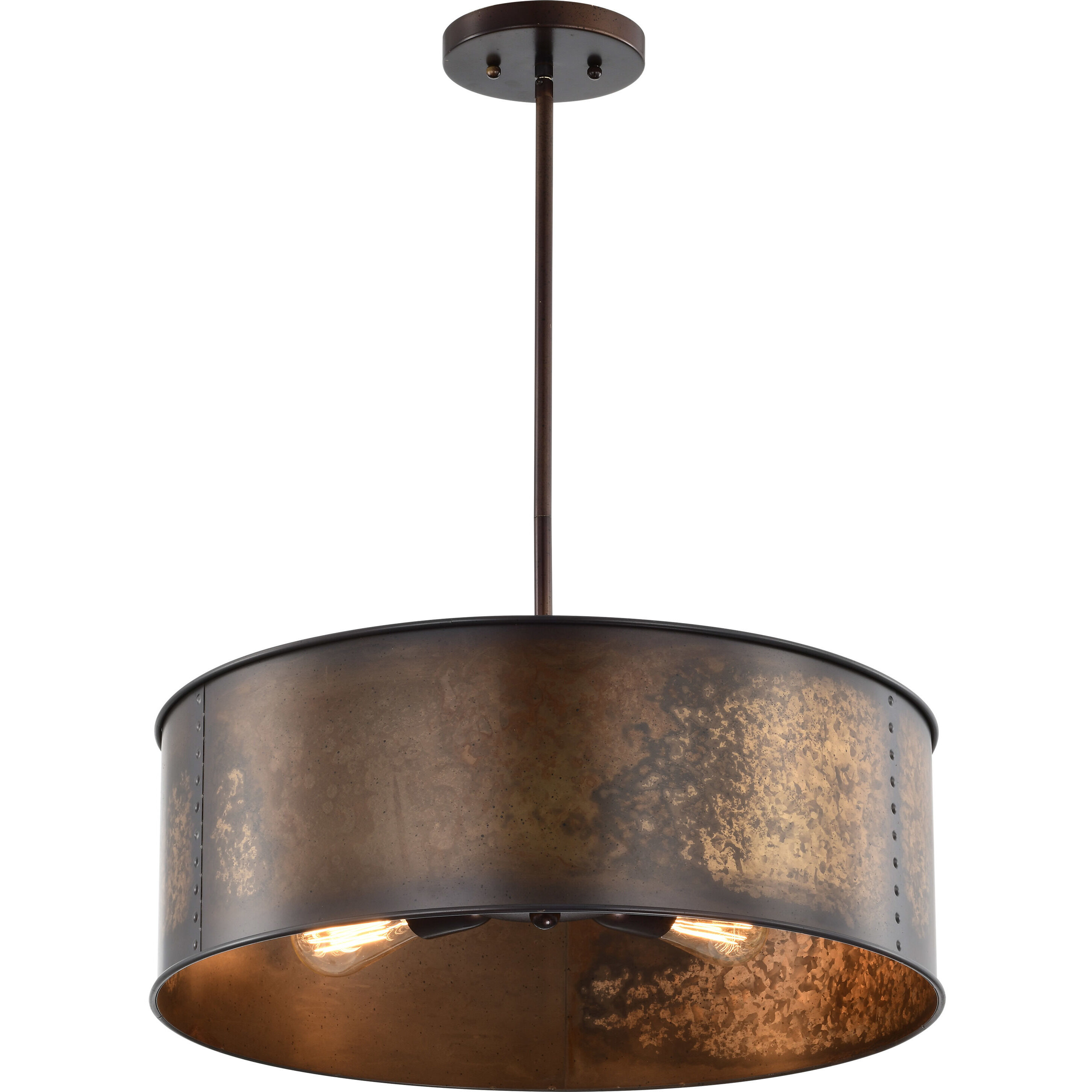 Kettle 4 Light 20 inch Weathered Brass Pendant Ceiling Light