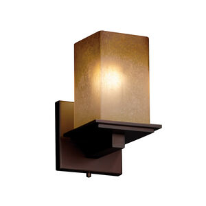 Fusion LED 5.25 inch Dark Bronze Wall Sconce Wall Light in 700 Lm LED, Weave Fusion, Montana