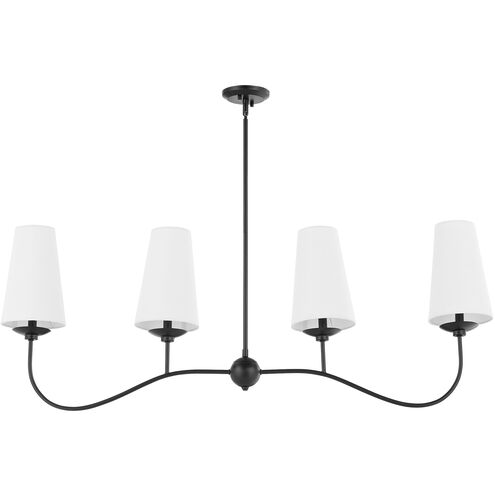 Euphora 4 Light 50 inch Midnight Bronze Linear Chandelier Ceiling Light