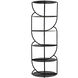 Rain 86 X 31 X 31 inch Matte Black Shelf