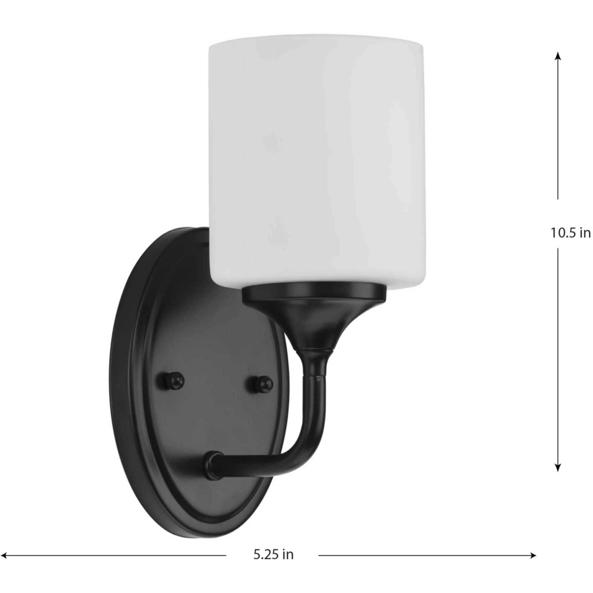 Lynzie 1 Light 5.25 inch Matte Black Bath Vanity Light Wall Light