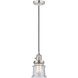 Franklin Restoration Canton LED 6 inch Polished Nickel Mini Pendant Ceiling Light in Seedy
