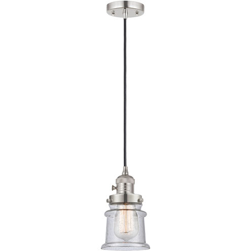 Franklin Restoration Canton LED 6 inch Polished Nickel Mini Pendant Ceiling Light in Seedy