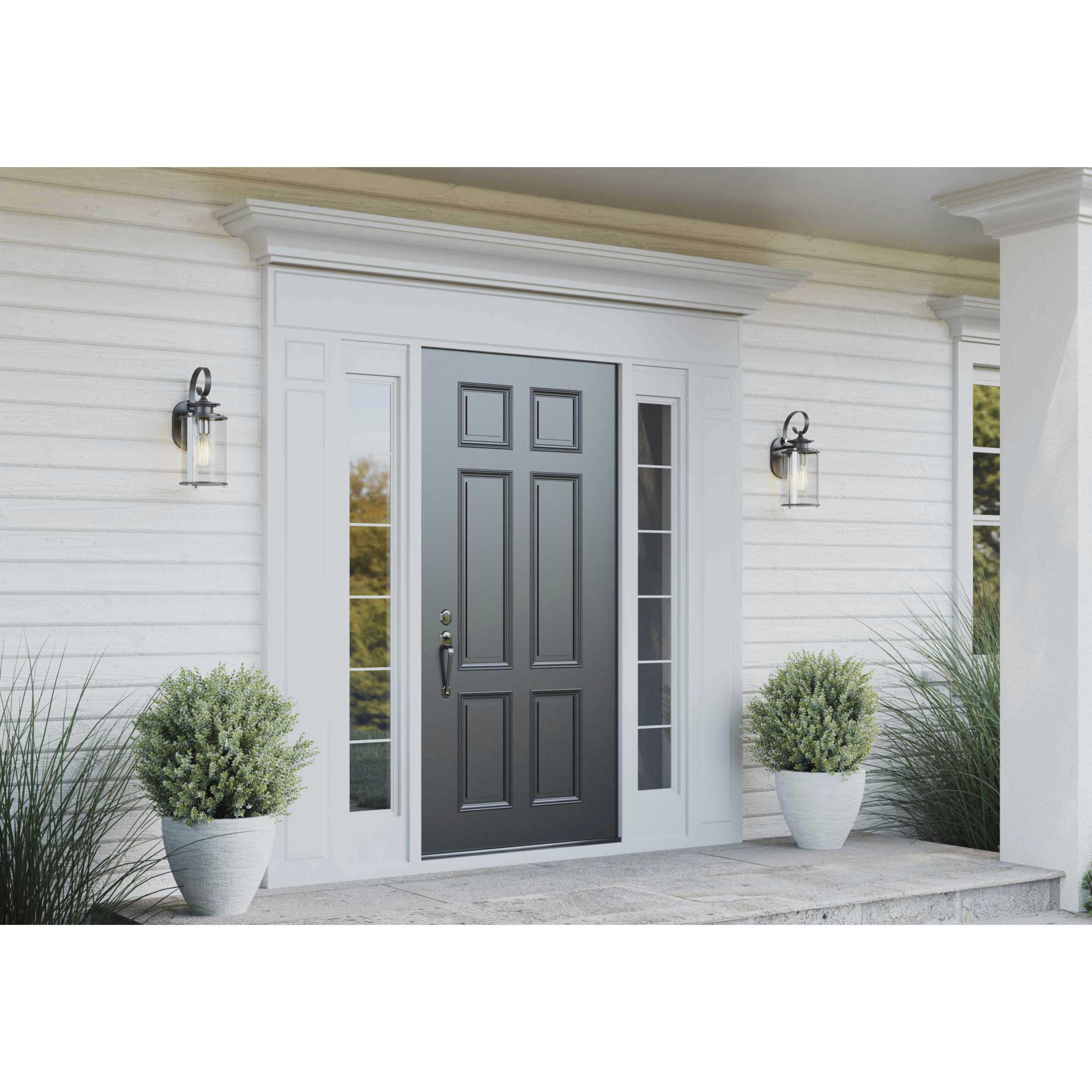 Squire Outdoor Wall Lantern in Black, Small