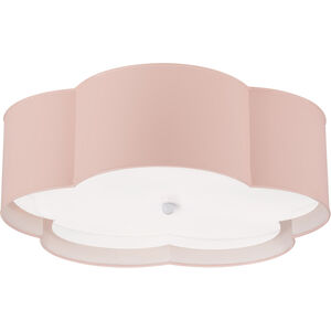 kate spade new york Bryce 4 Light 20 inch Pink and White Flush Mount Ceiling Light, Large