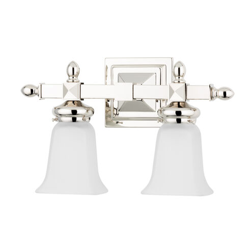 Cumberland 2 Light 15 inch Polished Nickel Bath and Vanity Wall Light