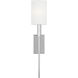 ED Ellen DeGeneres Brianna 1 Light 4 inch Polished Nickel Tail Sconce Wall Light