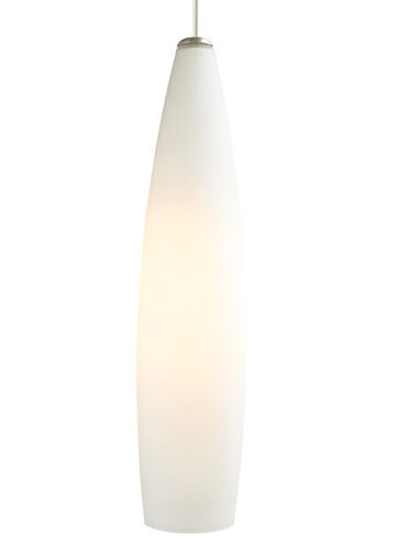 Fino 1 Light 4 inch Satin Nickel Line-Voltage Pendant Ceiling Light in White, Two-Circuit T-TRAK, Incandescent