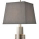 Rochester 32 inch 150.00 watt Gray with Brushed Nickel Table Lamp Portable Light