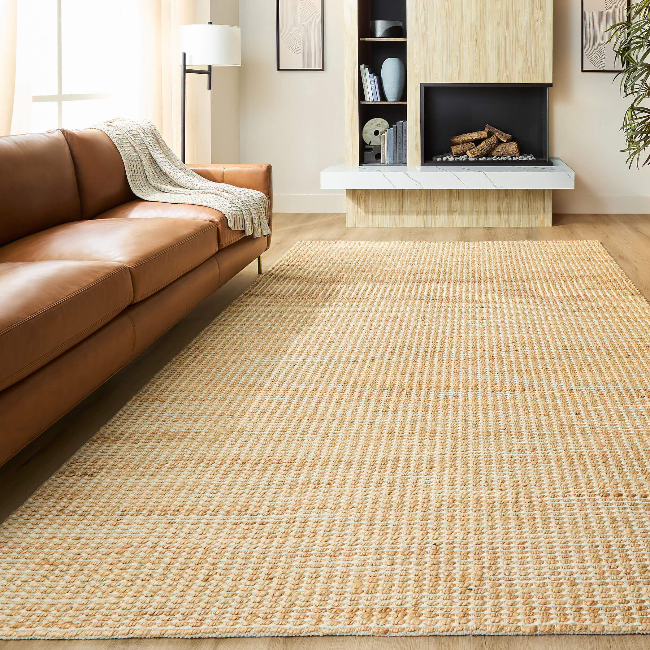 Chara 130 X 94 inch Neutral Rug in 8 x 11