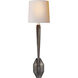 Chapman & Myers Ruhlmann 1 Light 6.25 inch Bronze Single Sconce Wall Light in Natural Paper