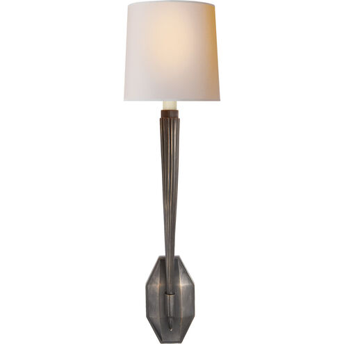 Chapman & Myers Ruhlmann 1 Light 6.25 inch Bronze Single Sconce Wall Light in Natural Paper
