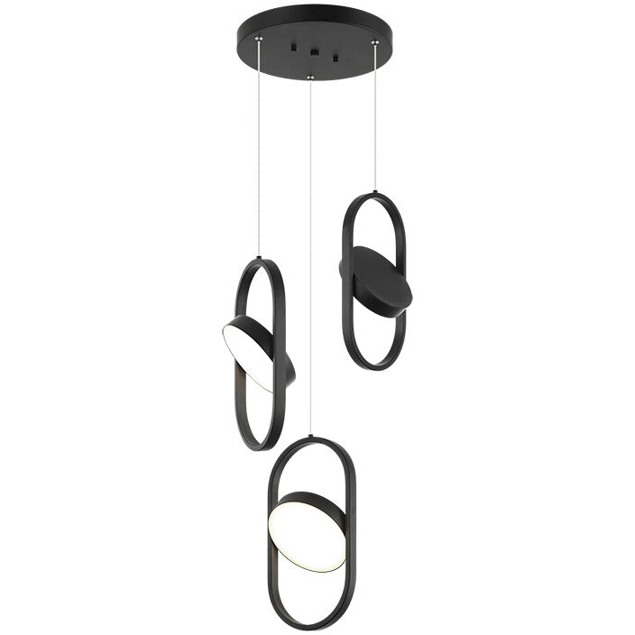 Kennedy LED 14 inch Black Pendant Ceiling Light