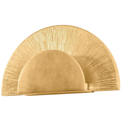 Homecrest LED 13.75 inch Vintage Gold Leaf ADA Wall Sconce Wall Light