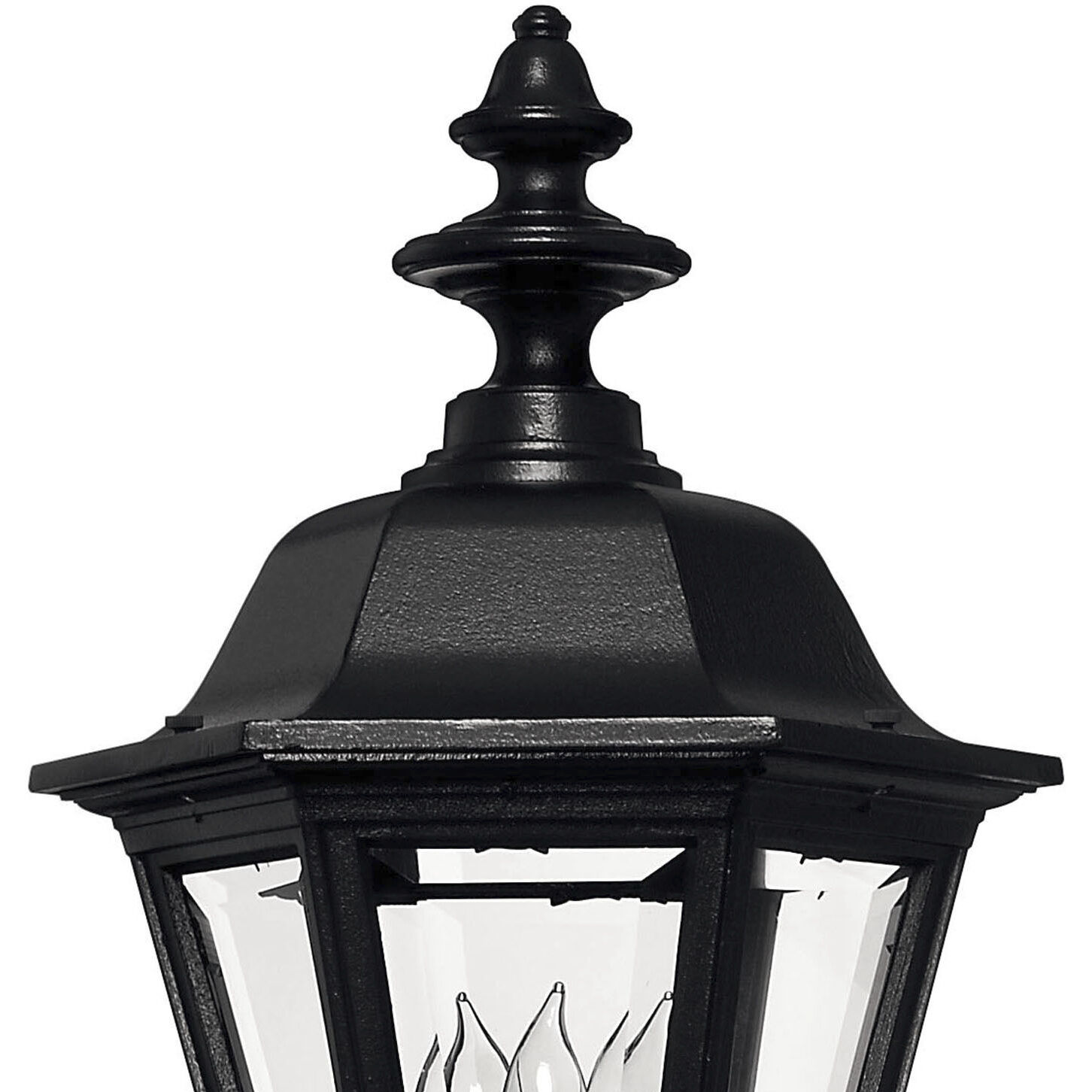 Estate Series Manor House 4 Light 22 inch Black Outdoor Post Mount Lantern