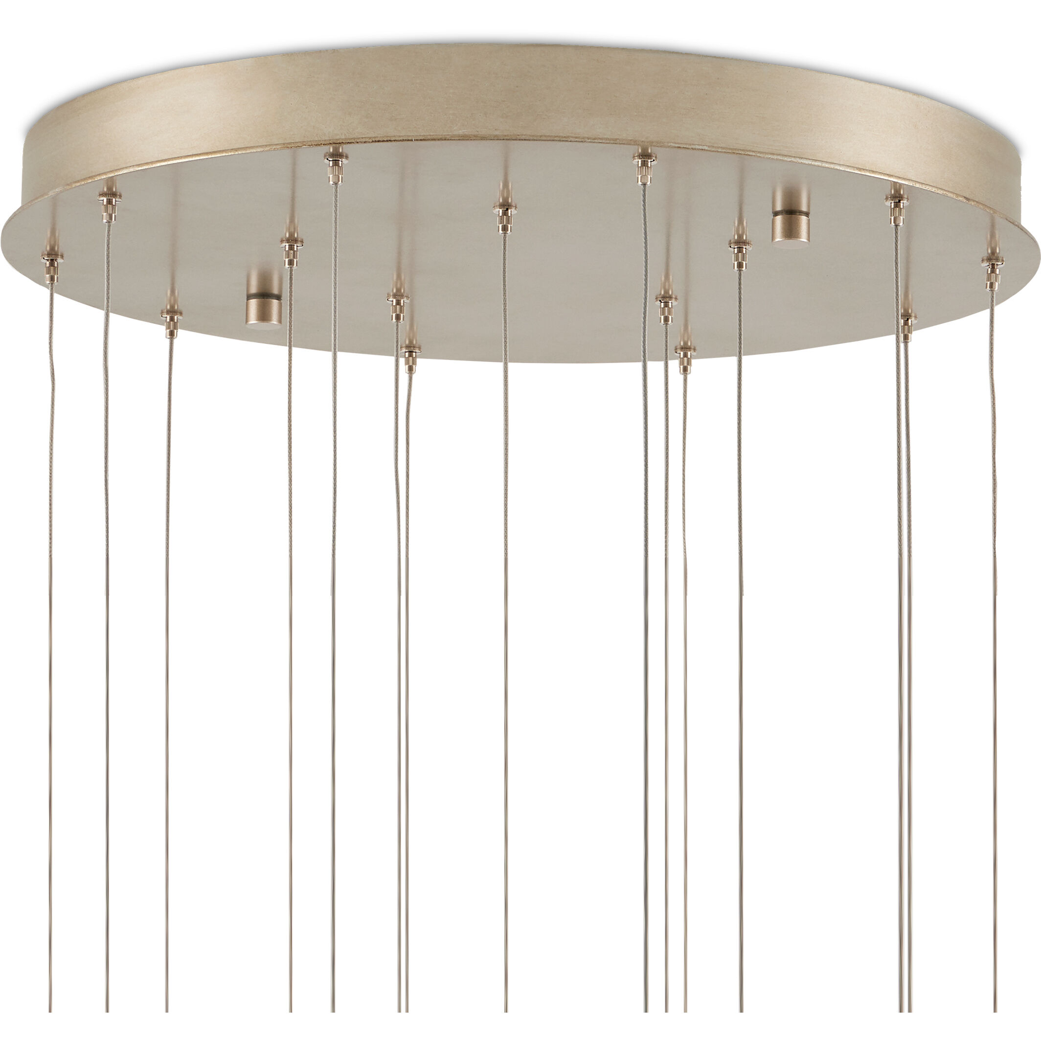 Iota 15 Light 25.5 inch Silver Multi-Drop Pendant Ceiling Light