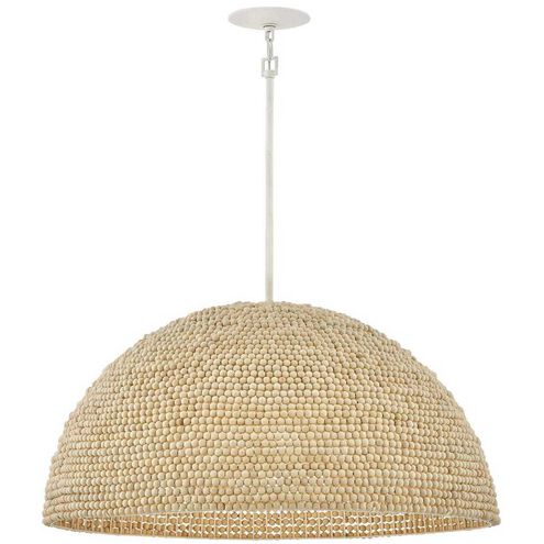 Dalia 3 Light 35 inch Textured Plaster Chandelier Ceiling Light, Drum