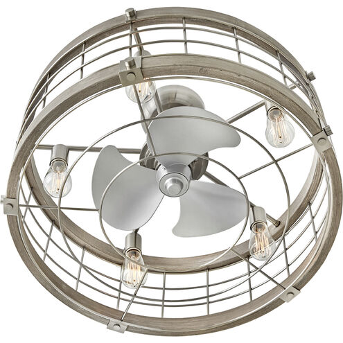 Bryce 14 inch Brushed Nickel with Silver Blades Fan