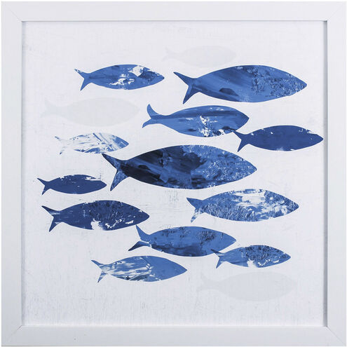 Sea Gold Blue Framed Art