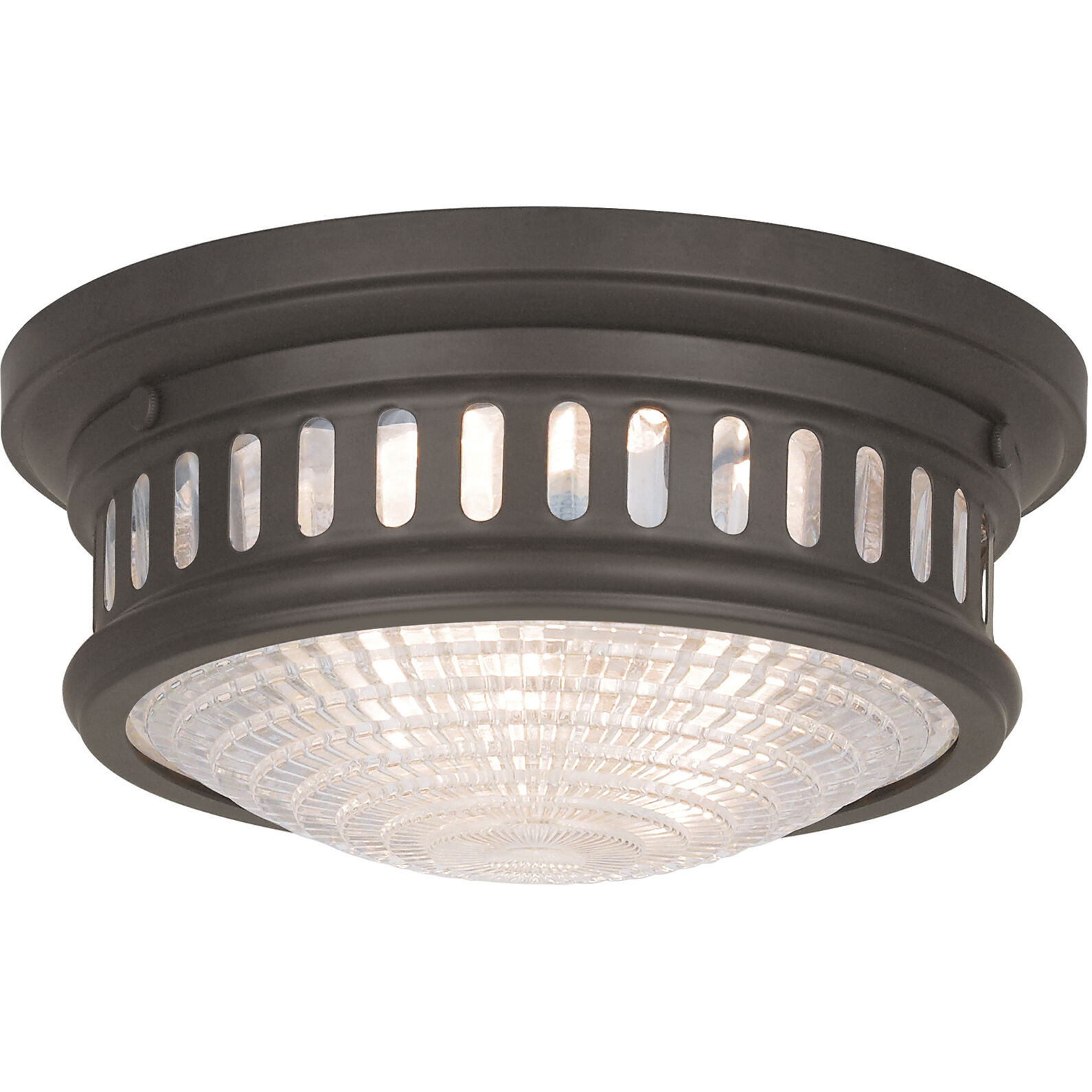 Berwick 2 Light 11 inch Bronze Flush Mount Ceiling Light