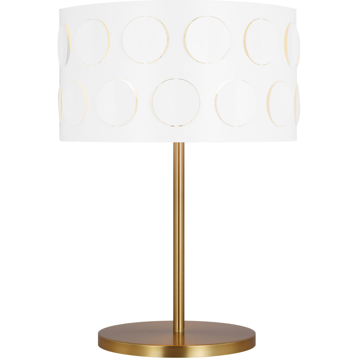 Visual Comfort Studio Collection Generation Lighting KST1002BBS1 kate spade new york Dottie 22 inch 9 watt Burnished Brass Desk Lamp Portable Light