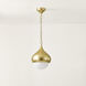 Luciel 1 Light 11.75 inch Vintage Gold Leaf Pendant Ceiling Light