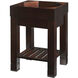 Indus 24 inch Walnut Bathroom Vanity Wall Light