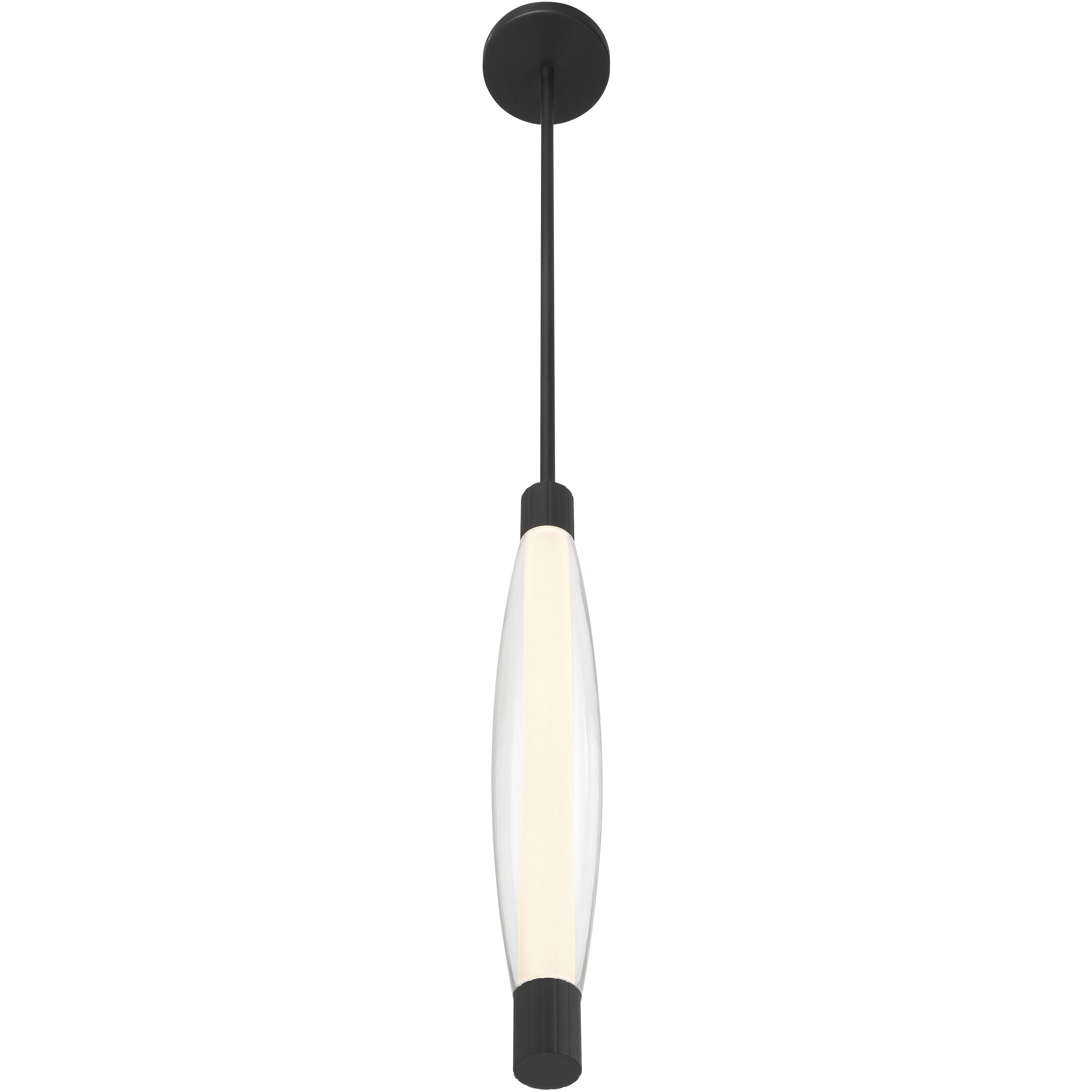 Verto LED 3 inch Dark Matte Black Pendant Ceiling Light