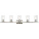 Clarion 5 Light 42 inch Brushed Nickel Vanity Sconce Wall Light