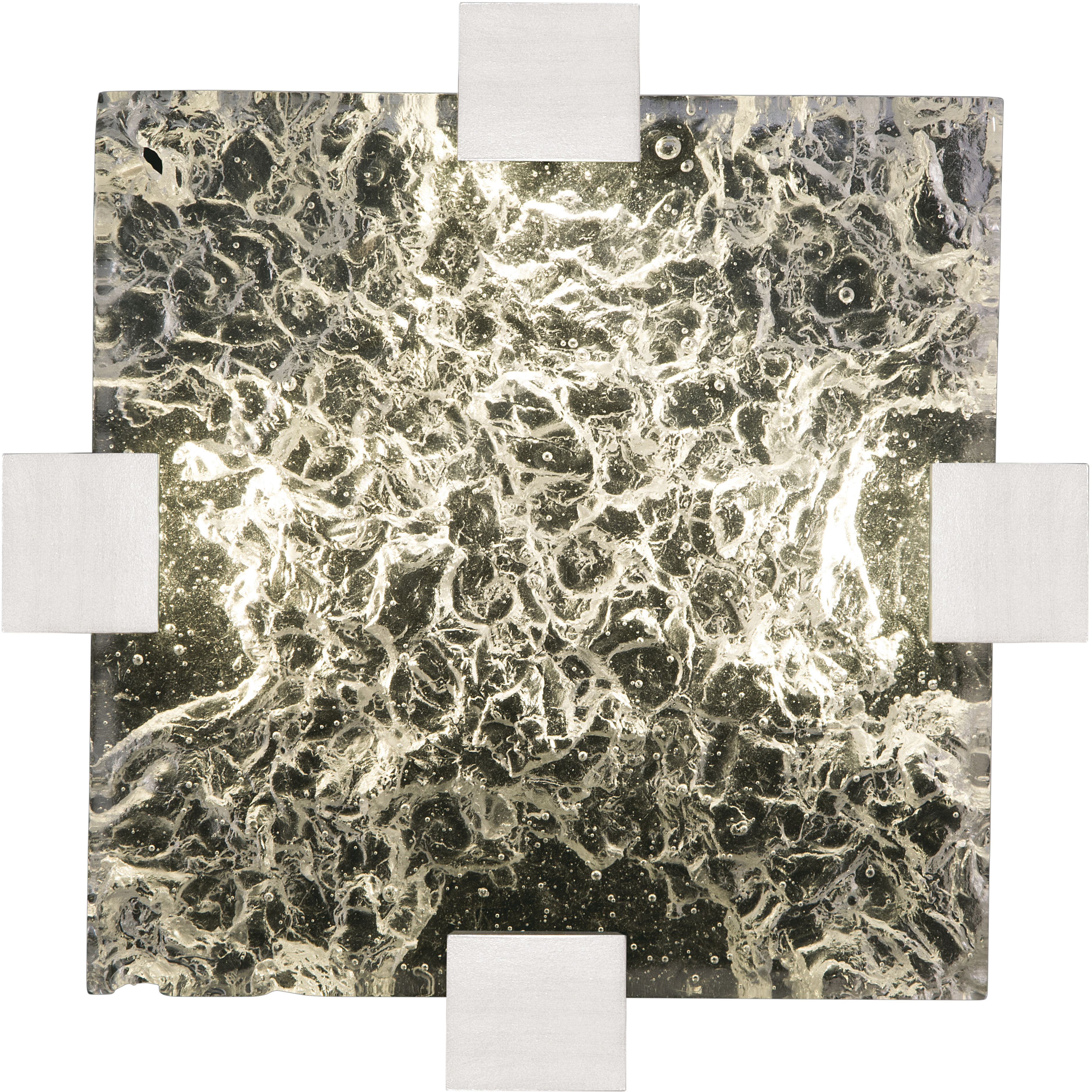 Terra 4 Light 16.75 inch Silver Flush Mount Ceiling Light