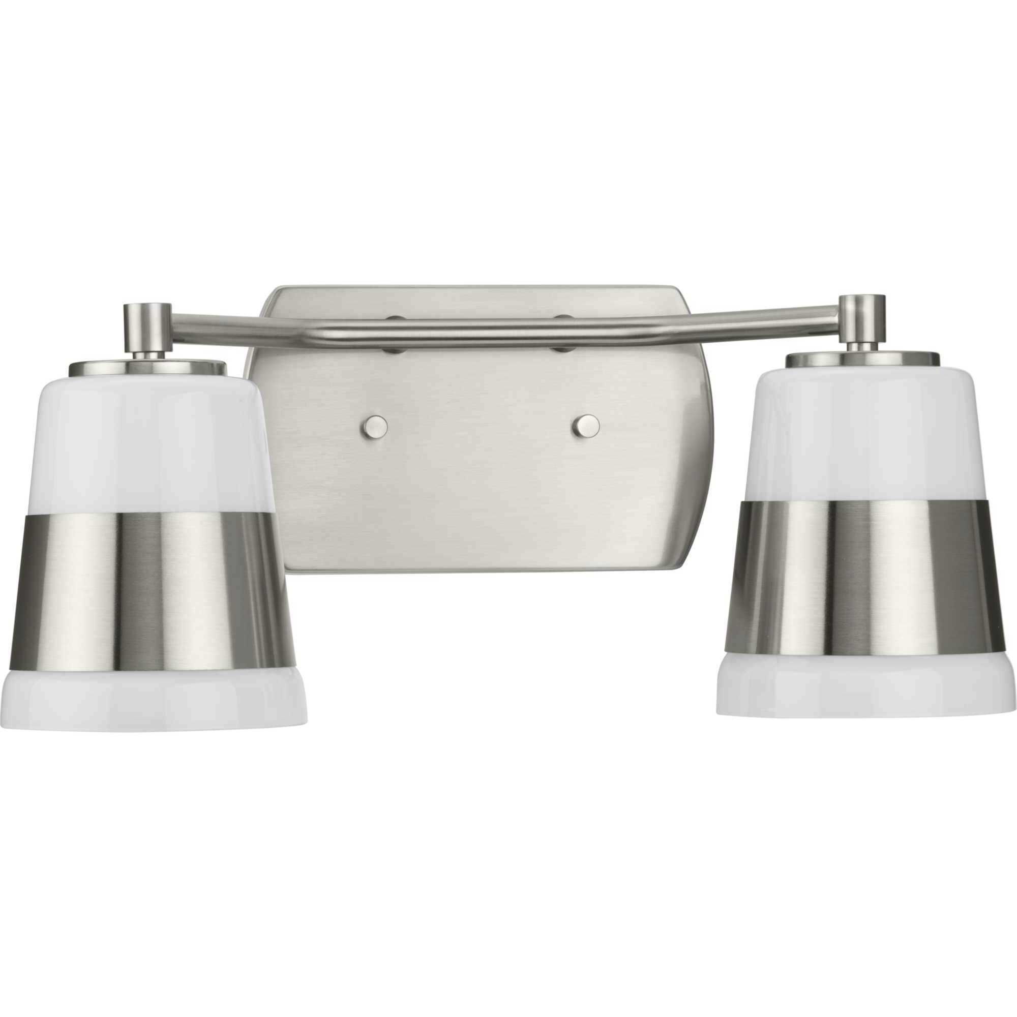 Haven 2 Light 16 inch Brushed Nickel Bath Light Wall Light