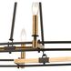 Talia 8 Light 42 inch Oil Rubbed Bronze Linear Chandelier Ceiling Light